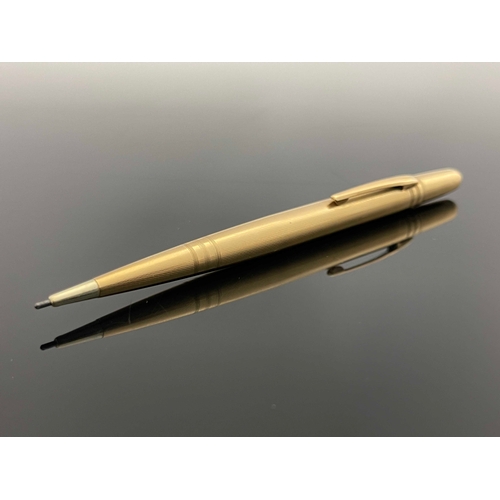 193 - A 9 carat gold Life Long propelling pencil, 12.5cm long