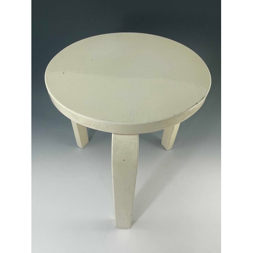 252 - Alvar Aalto for Finmar, an Art Deco model 60 stool, designed circa 1933, made circa 1940, birch and ... 