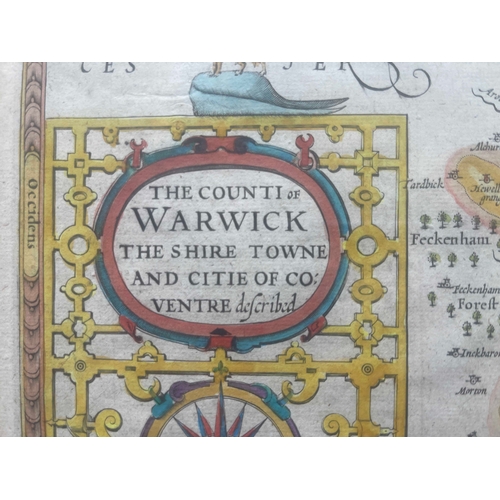 282 - John Speed, Warwickshire - The Counti of Warwick the Shire Towne and Citie Coventry described, Londo... 