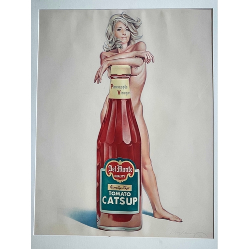 300 - Mel Ramos (American, 1935-2018), Tomato Catsup, signed and dated 1972 l.r., offset lithograph in col... 