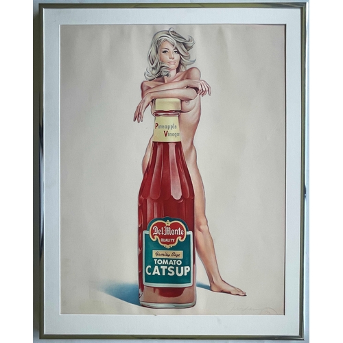 300 - Mel Ramos (American, 1935-2018), Tomato Catsup, signed and dated 1972 l.r., offset lithograph in col... 