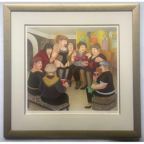 309 - Beryl Cook (British, 1926-2008), Party Girls, signed l.r., colour print No.252/650, 50 by 55cm, fram... 