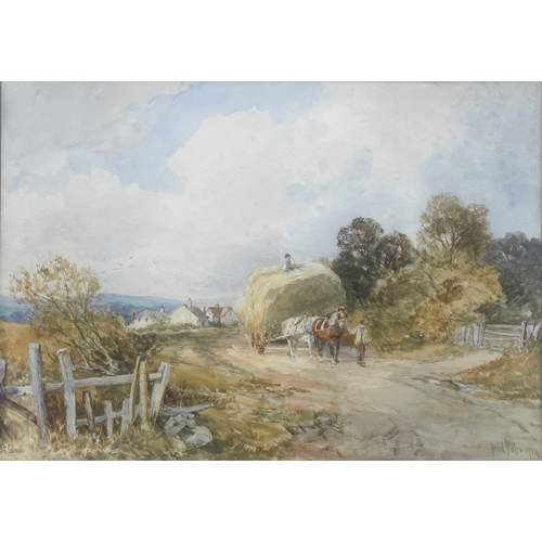 314 - David Bates (British, 1840-1921), At Colwall, Malvern, signed and dated 1904, watercolour, 25 by 36c... 