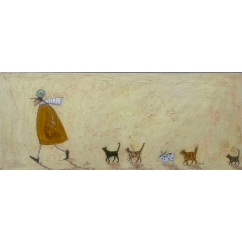 322 - Sam Toft (British, 1964), Rovers Fan Club, signed l.r., mixed media, 26 by 63cm, framed.  Provenance... 