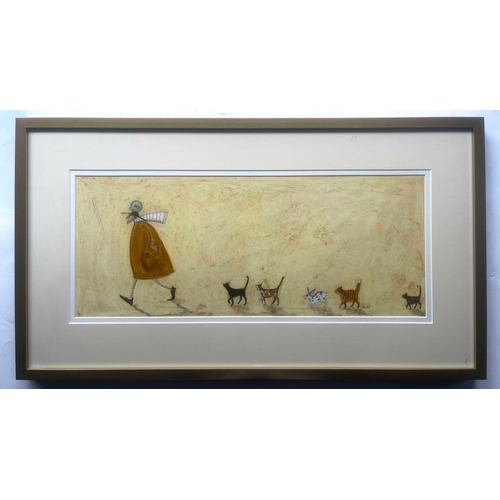 322 - Sam Toft (British, 1964), Rovers Fan Club, signed l.r., mixed media, 26 by 63cm, framed.  Provenance... 