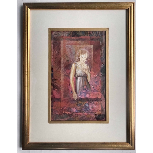 330 - Bonnie Helen Hawkins (British, 20th/21st Century), Solace, signed l.r., mixed media, 41 by 26cm, fra... 