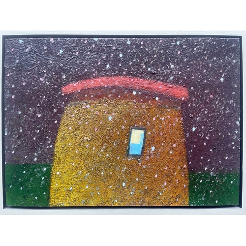 388 - Simon John Garden R.W.A. (British, 1960), Hut, signed and titled verso, oil on panel, 32 by 45cm, fr... 