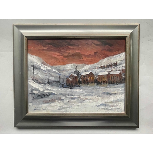 391 - Valerie Ganz (British, 1936-2015), Winter in the Valley, signed l.l., oil on canvas, 35 by 45cm, fra... 