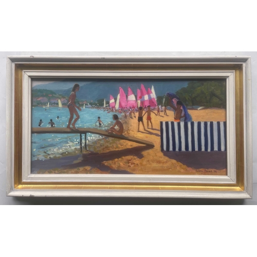 396 - Andrew T. Macara (British, 1944), Pink Sails, Cavalaire, signed and dated 1994 l.r., titled verso, o... 