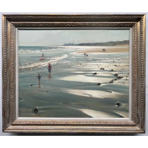 407 - David Jan Gardiner Curtis (British, 1948), Receding Spring Tide, signed and dated 1994 l.l., titled ... 