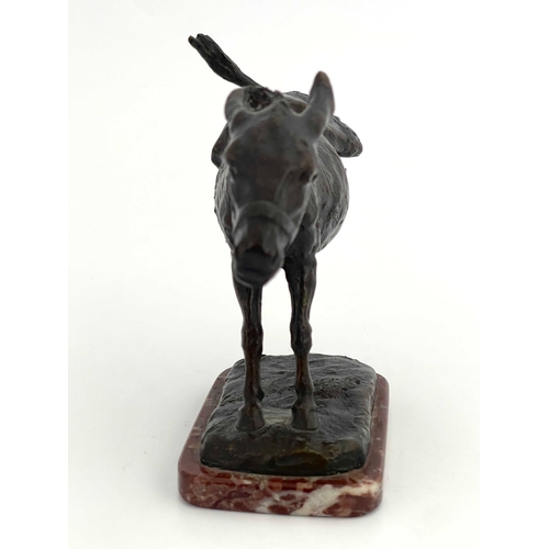 501 - Jacques Froment-Maurice (French, 1864-1947), Rearing Donkey, signed, bronze, with Hebrard Foundry st... 