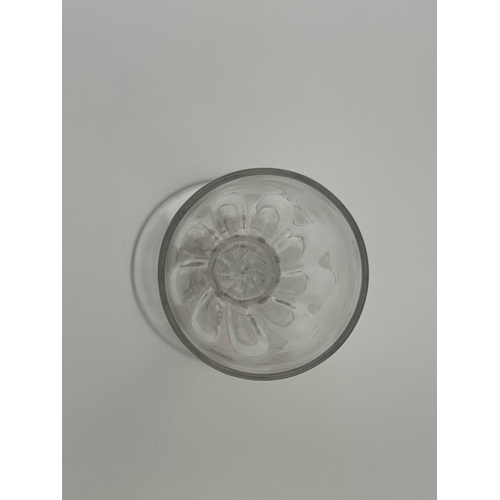 570 - An opaque twist wine glass, circa 1765, the flute moulded ovoid bowl on a double series, multi stran... 