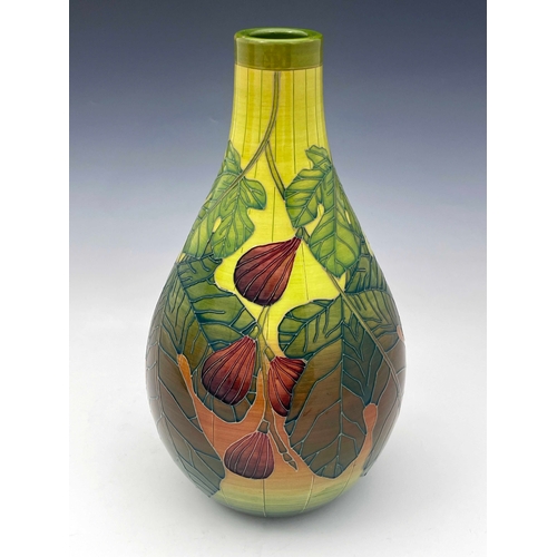 654 - Sally Tuffin for Richard Dennis, a large Fig and Leaf vase, teardrop form, 2008, marked No.5, signed... 