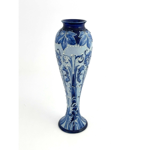 686 - William Moorcroft for James MacIntyre, a Florian Dianthus vase, circa 1899, slender inverse baluster... 