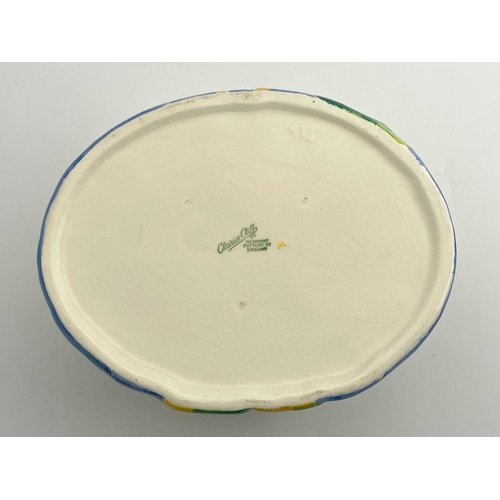 741 - Clarice Cliff for Newport Pottery, a Water Lily bowl, relief moulded, printed Clarice Cliff mark, 22... 