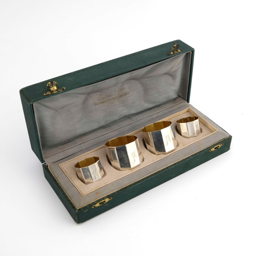 12 - An early 20th century German silver cased desert set, Wilhelm Binder, stamped 800 WIB, to include te... 