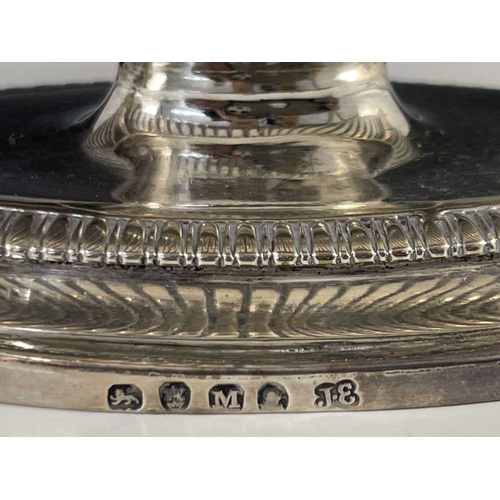 21 - A matched pair of George III silver sauce tureens and covers, Abraham Peterson and John Emes, London... 