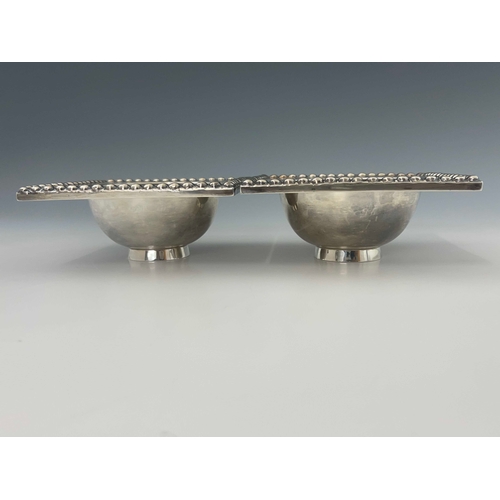 65 - Two Revivalist silver bowls, Brook and Son, Edinburgh 1921 and 1923, facsimile productions of the Ro... 