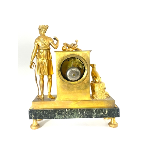 274 - Antoine Ravrio, a late 19th Century French gilt ormolu bracket clock, circa 1870, of Empire Revival ... 