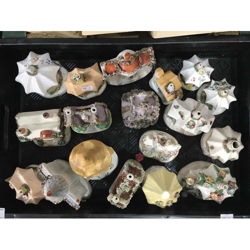 49 - A collection of 19th century Staffordshire cottage pastille burners and money boxes (15+)