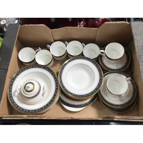 63 - Royal Doulton Coleridge tea and dinner ware, including cups, various bowls and plates etc