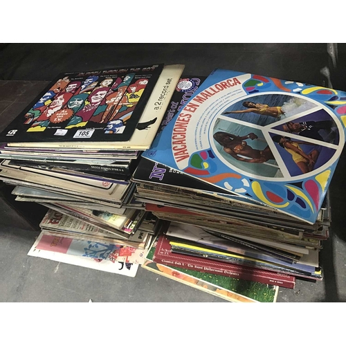 105 - A collection of vinyl LP,s, including Musicals, Disney, Big Band, boxed sets etc (30+)