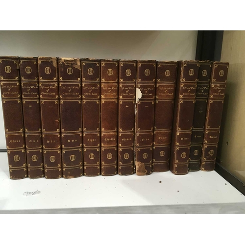 130 - The Life and Works of Charles Lamb, Edmonton Edition, 12vols, introduction and notes by Alfred Ainge... 