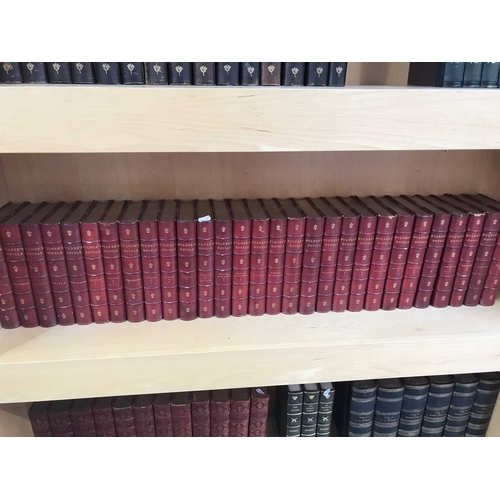 132 - Bulwer-Lytton, Edward (Lord Lytton), The Warwick Edition of Bulwer's Novels, 29 Vols, half red moroc... 