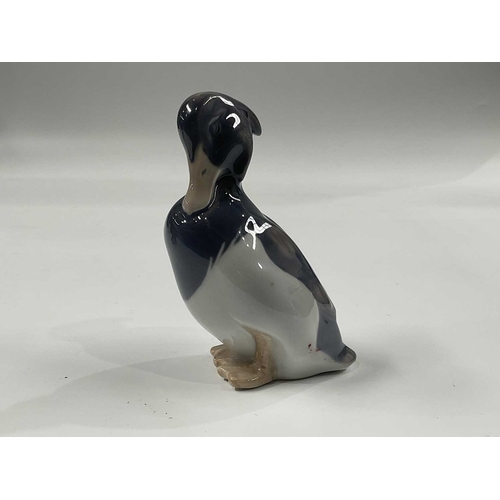 145C - Peter Herold for Royal Copenhagen, a tufted duck, modelled preening, shape No.1941, 12cm high, toget... 