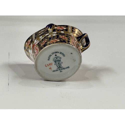 180E - A Royal Crown Derby witches pattern miniature coal scuttle, pattern No. 6299, date code for 1922, bl... 