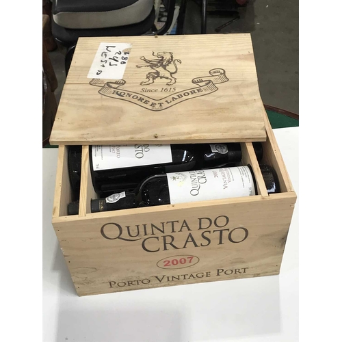 373 - Quinta do Crasto Vintage Port 2007, six bottles in a case, each 75cl