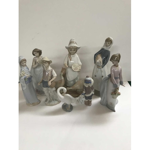 416 - Two Lladro Collector's Society figures, Basket of Love No.7622, and Afternoon Promenade No. 7636, to... 