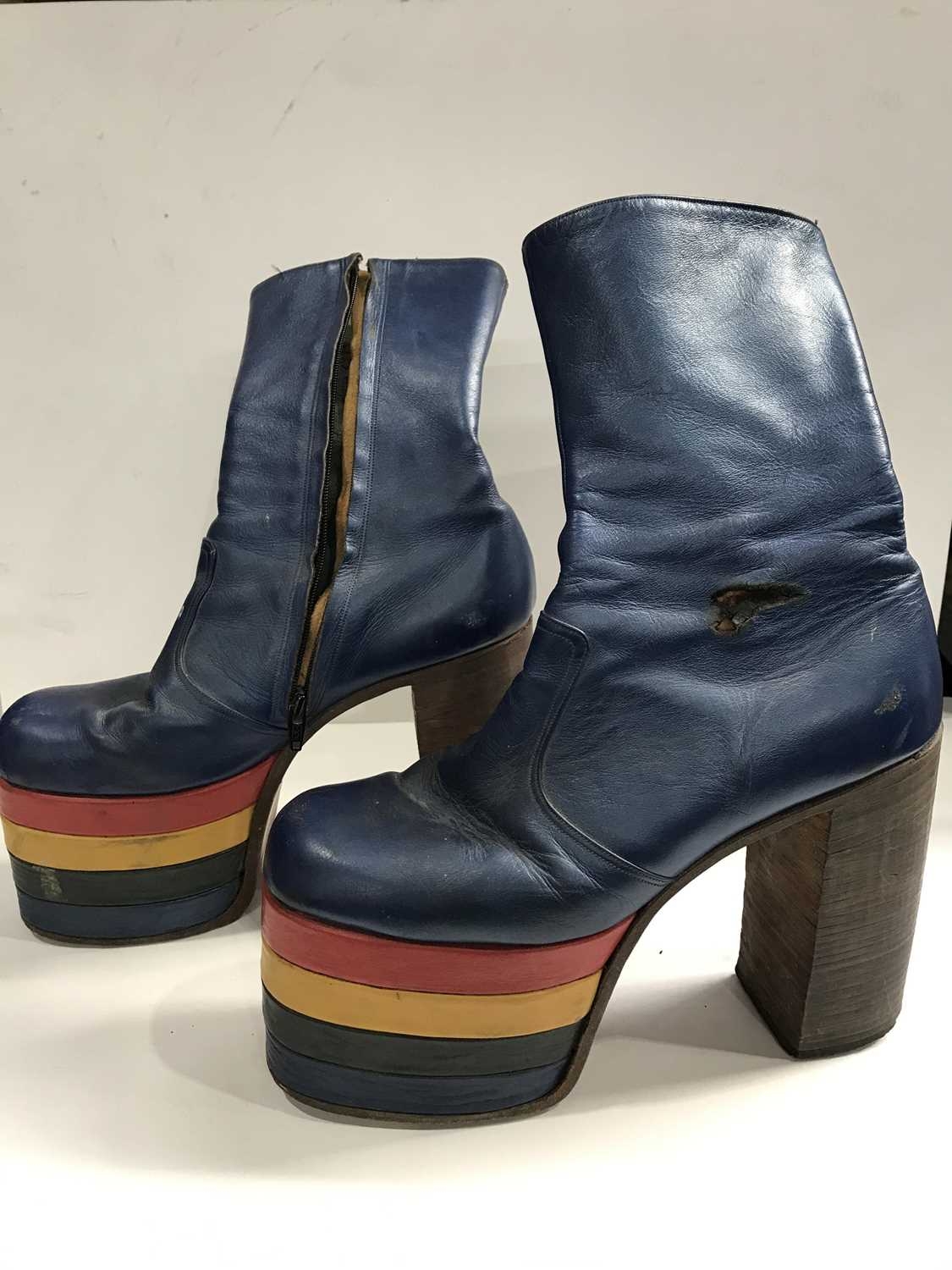 Glam rock platform on sale boots