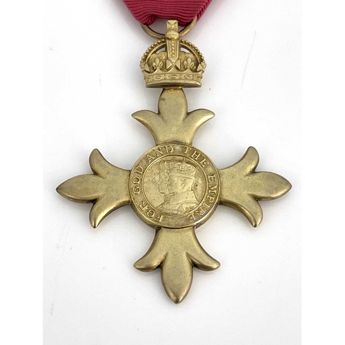 71 - The Most Excellent Order of The British Empire OBE, a George V civilian medal on ribbon, in a fitted... 