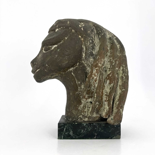 183 - Marcelle Quinton, Mare, bronze, 1973 from the Females Series, on marble base, 24cm high