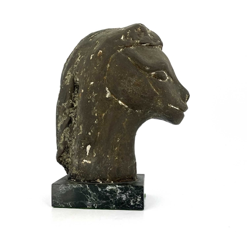 183 - Marcelle Quinton, Mare, bronze, 1973 from the Females Series, on marble base, 24cm high