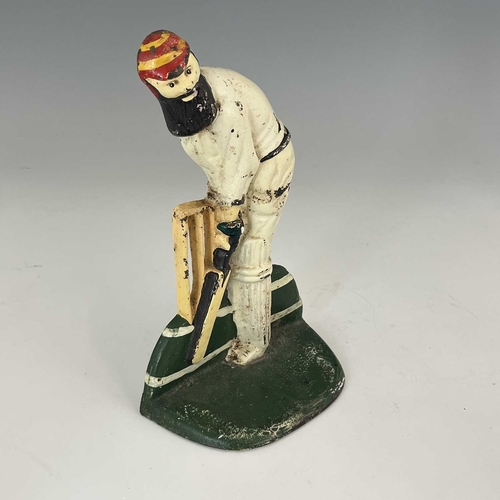 220 - Sporting Interest, a Victorian cast iron doorstop, in the form of the celebrated cricketer W.G. Grac... 