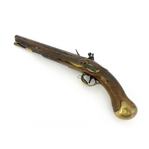 246 - A 25-Bore Flintlock 1801 Pattern Long Sea Service pistol, 12 inch barrel with small King's proof mar... 