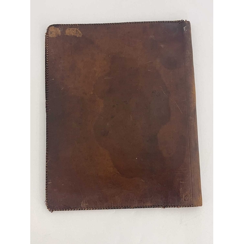 251 - A WWI German millitary document folder, embossed leather