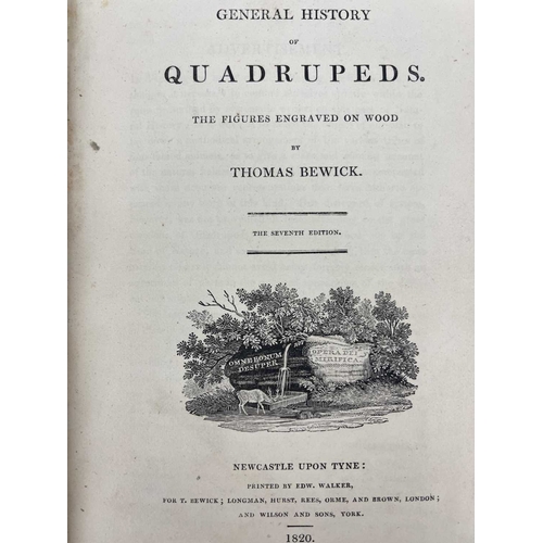 289 - Bewick, Thomas, 1820, A General History of Quadrupeds, Newcastle upon Tyne: Edward Walker, 7th editi... 