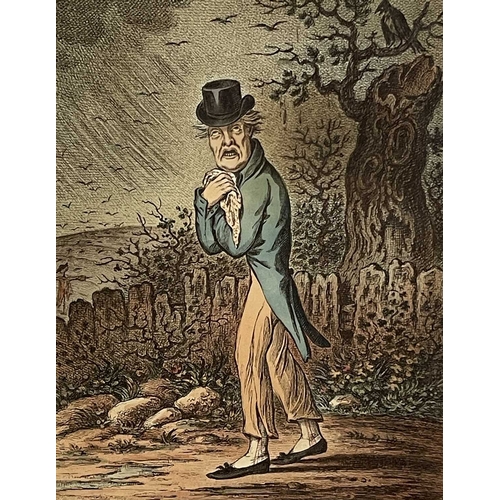 300 - James Gillray (British, 1757-1815), 'Sad Sloppy Weather', 'Raw Weather', 'Windy Weather' and 'Brisk ... 