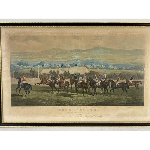 308 - John Sturgess (British, act.1869-1903), 'Punchestown, Conyngham Cup, 1872 - The Start', '...The Ston... 