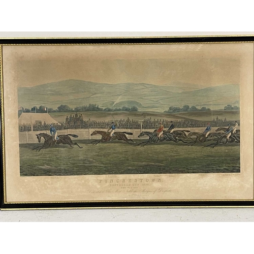 308 - John Sturgess (British, act.1869-1903), 'Punchestown, Conyngham Cup, 1872 - The Start', '...The Ston... 