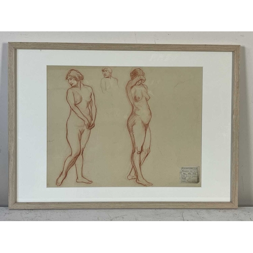 335 - Jessie Wilson (British, late 19th/early 20th Century), nude studies, signed and dated 1915/16 on Gla... 