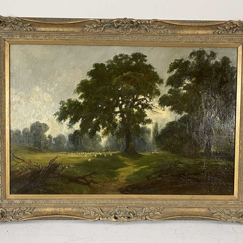 384 - Thomas Morris Ash (British, 1851-1935), 'Malvern Park, Solihull', signed l.l., oil on canvas, 50 by ... 