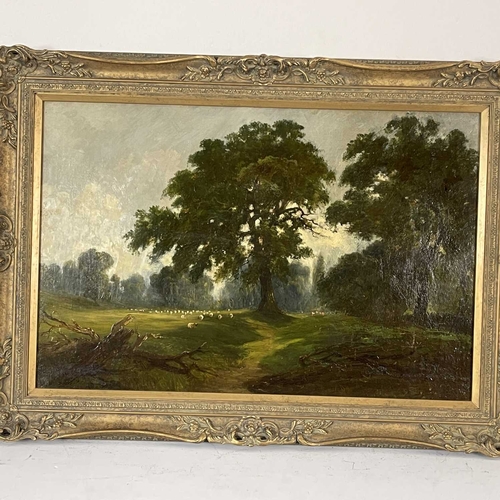 384 - Thomas Morris Ash (British, 1851-1935), 'Malvern Park, Solihull', signed l.l., oil on canvas, 50 by ... 