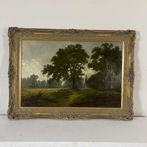 384 - Thomas Morris Ash (British, 1851-1935), 'Malvern Park, Solihull', signed l.l., oil on canvas, 50 by ... 