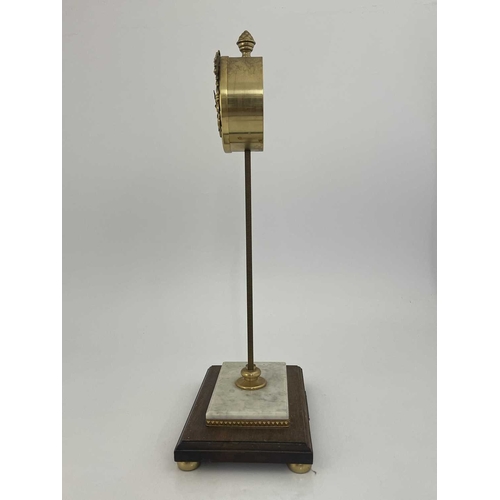 438 - Thwaites & Reed, London, a limited edition interpretation of an 18th Century brass rack clock, 1973,... 