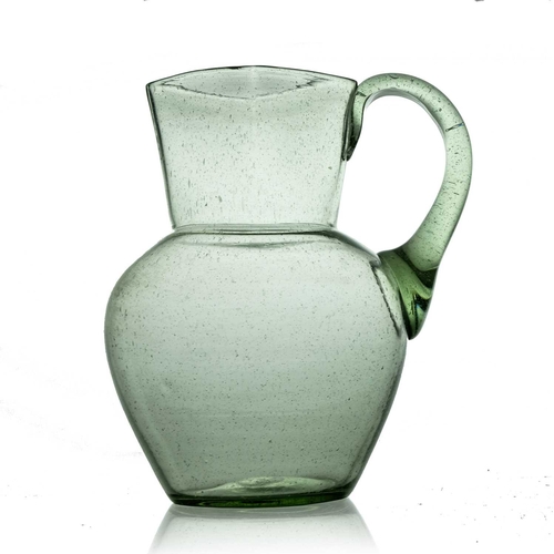 556 - Christopher Dresser for James Couper, Glasgow (attributed), an Arts and Crafts Clutha type glass jug... 