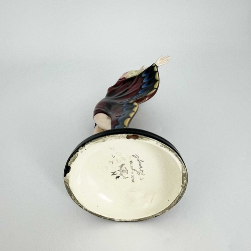 709 - Josef Lorenzl for Goldschieder, an Art Deco figure of a butterfly dancer, model 6594, designed circa... 